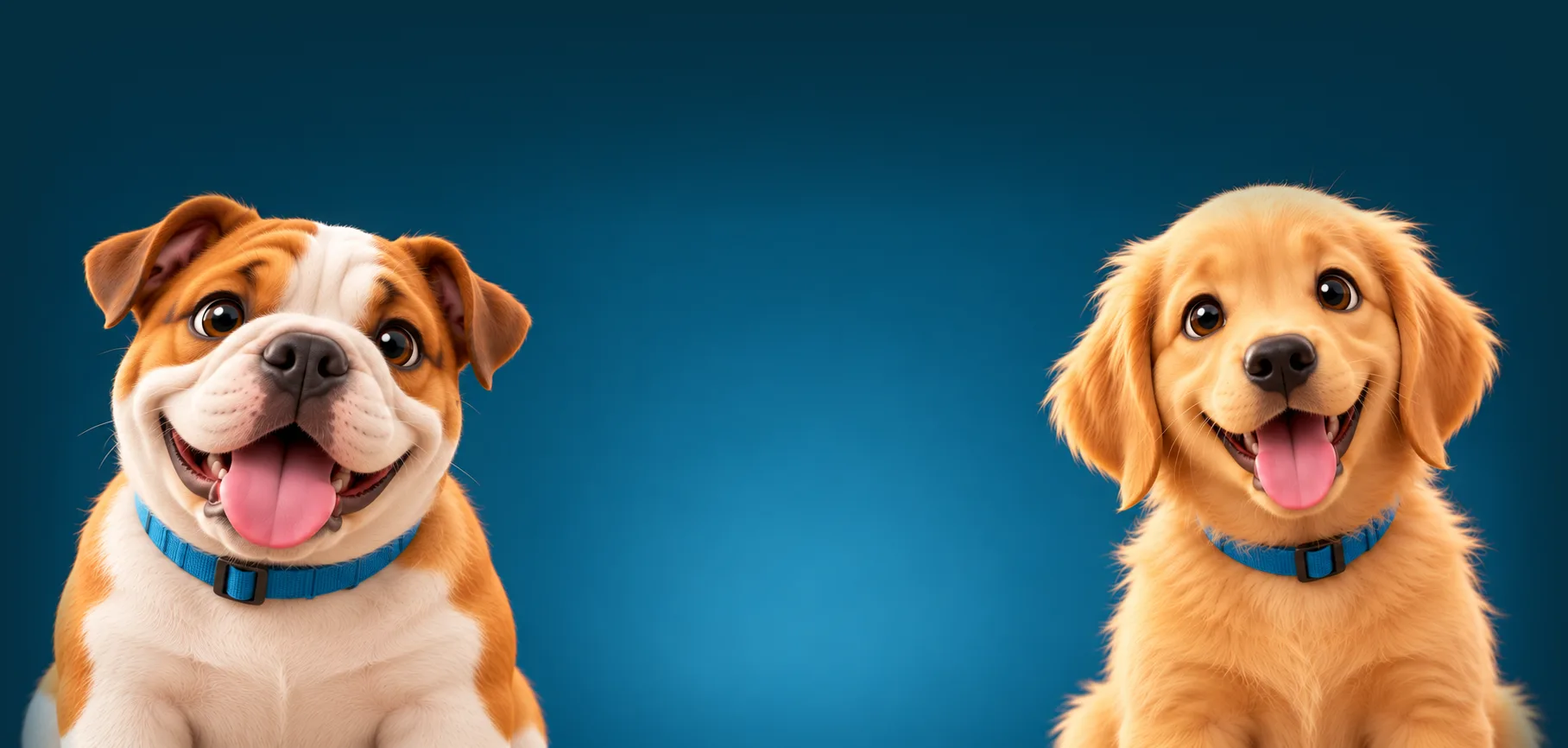 Perros junto a comida natural de AlimentoBARF