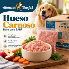 Sachet y plato de Base BARF de hueso carnoso de pollo AlimentoBARF